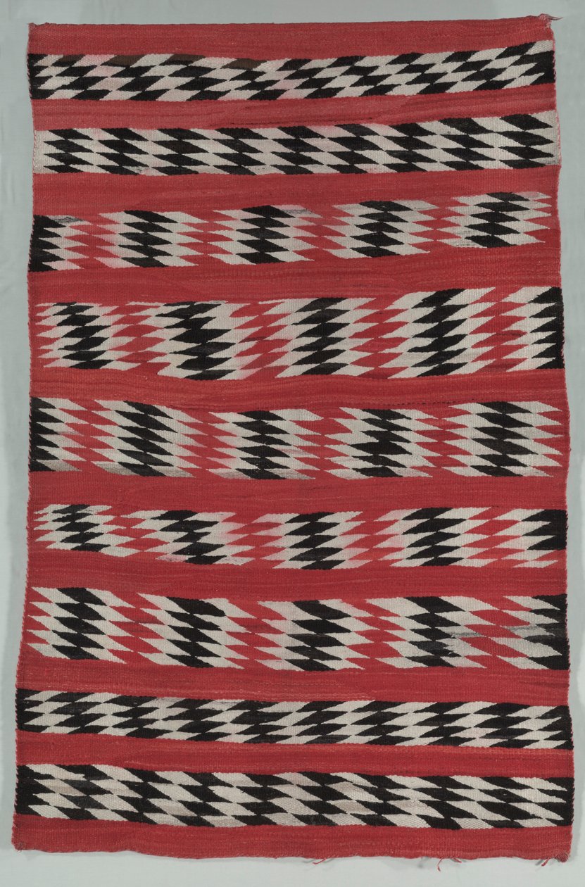 Teppebånd med diamantstriper, ca. 1890-1900. av Unbekannt