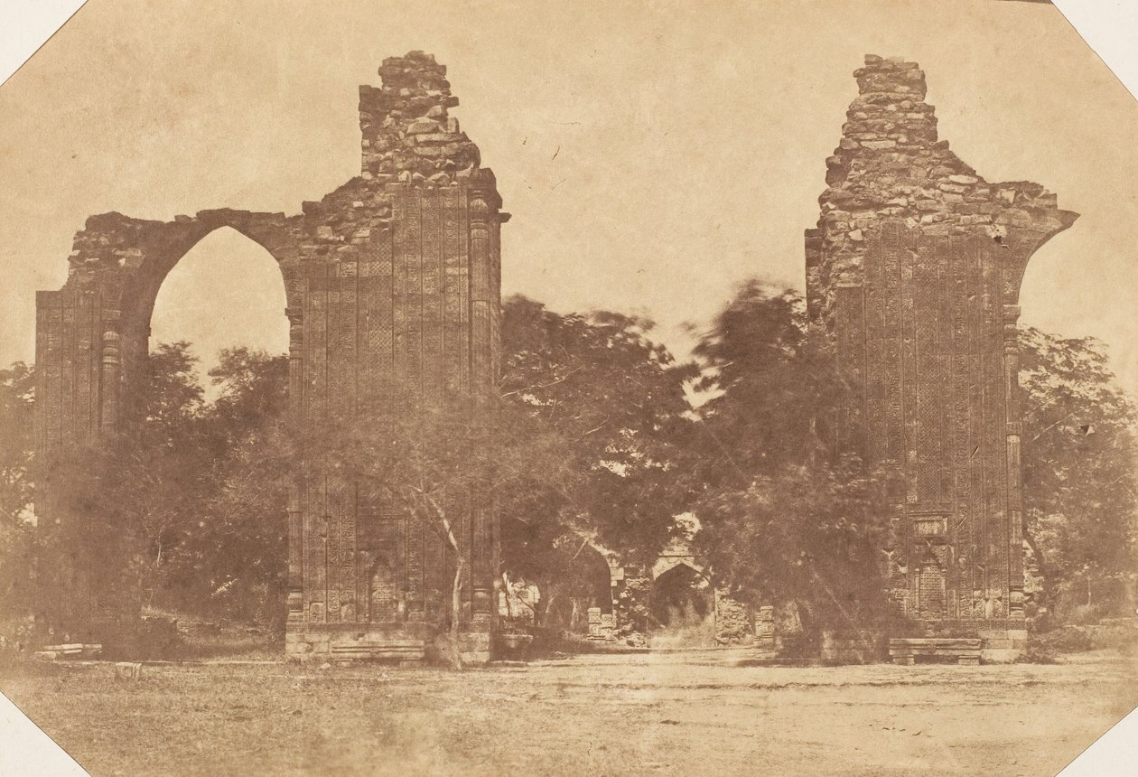 Ruiner ved Old Delhi, 1850-tallet. av Unbekannt