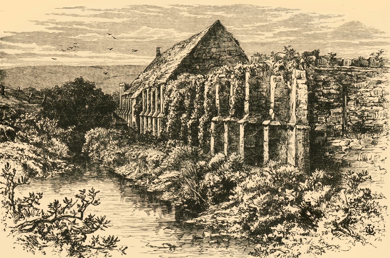 Ruins of Barn, Abbotsbury Abbey, 1898. av Unbekannt