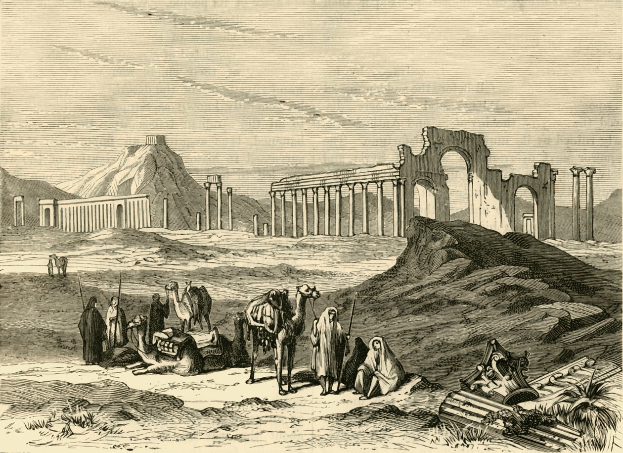 Ruinene av Palmyra, 1890. av Unbekannt