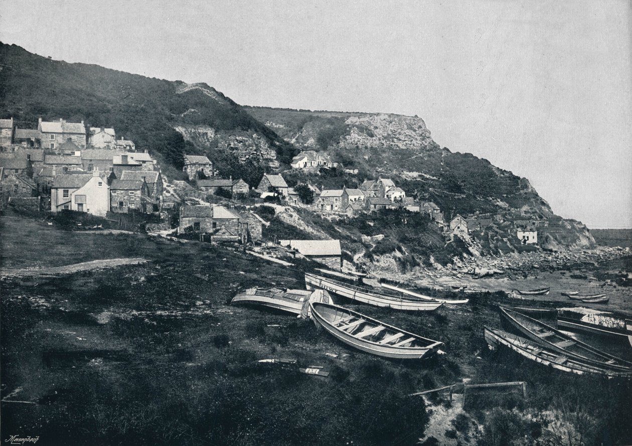 Runswick - The Village on the Cliffs, 1895 av Unbekannt