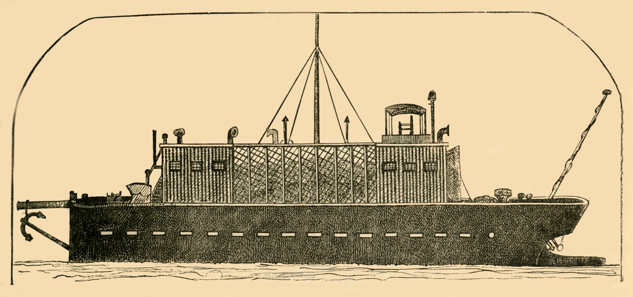 Russisk straffefangeskip, 1881. av Unbekannt