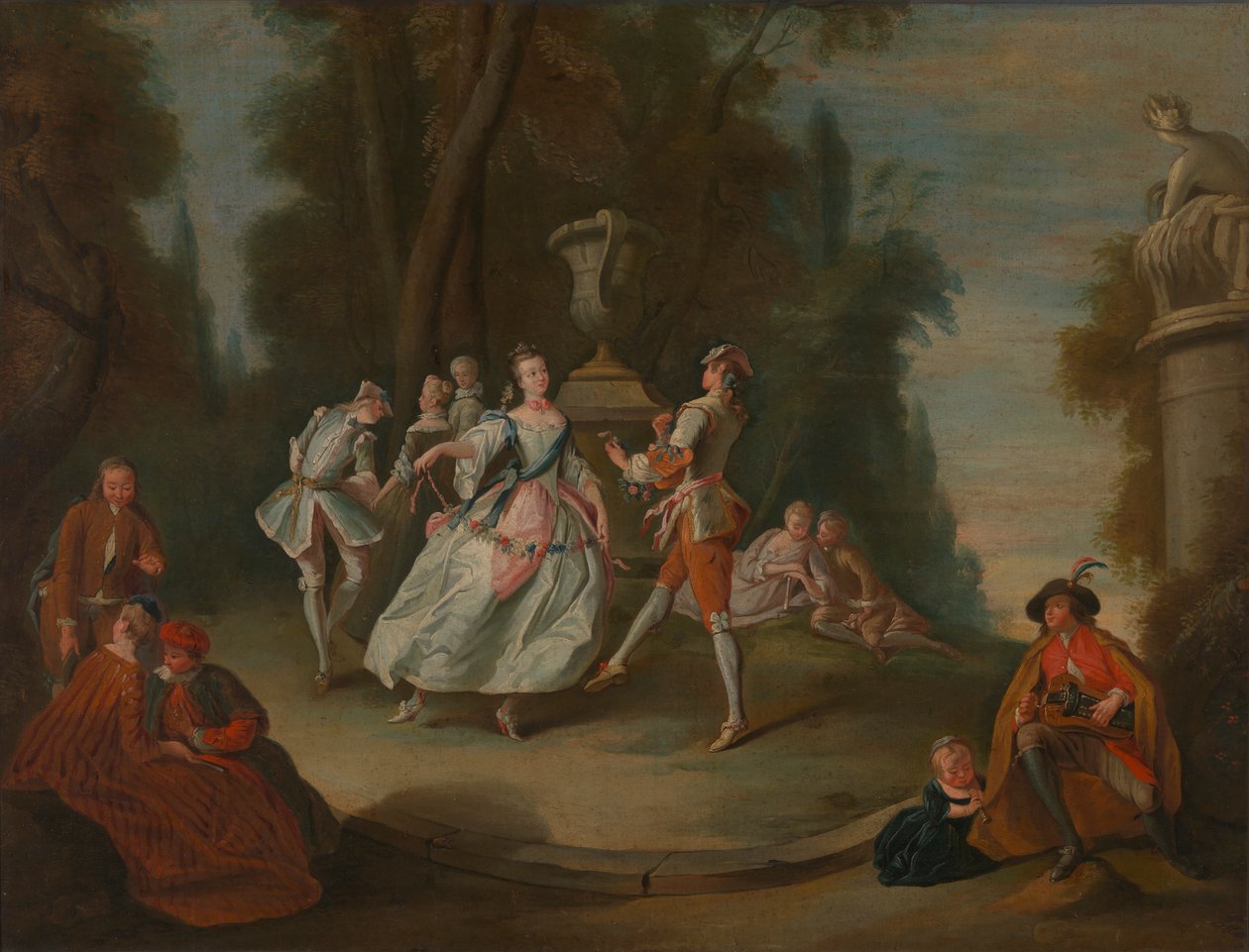 Rustikk dans, 1700-1800-tallet. av Unbekannt