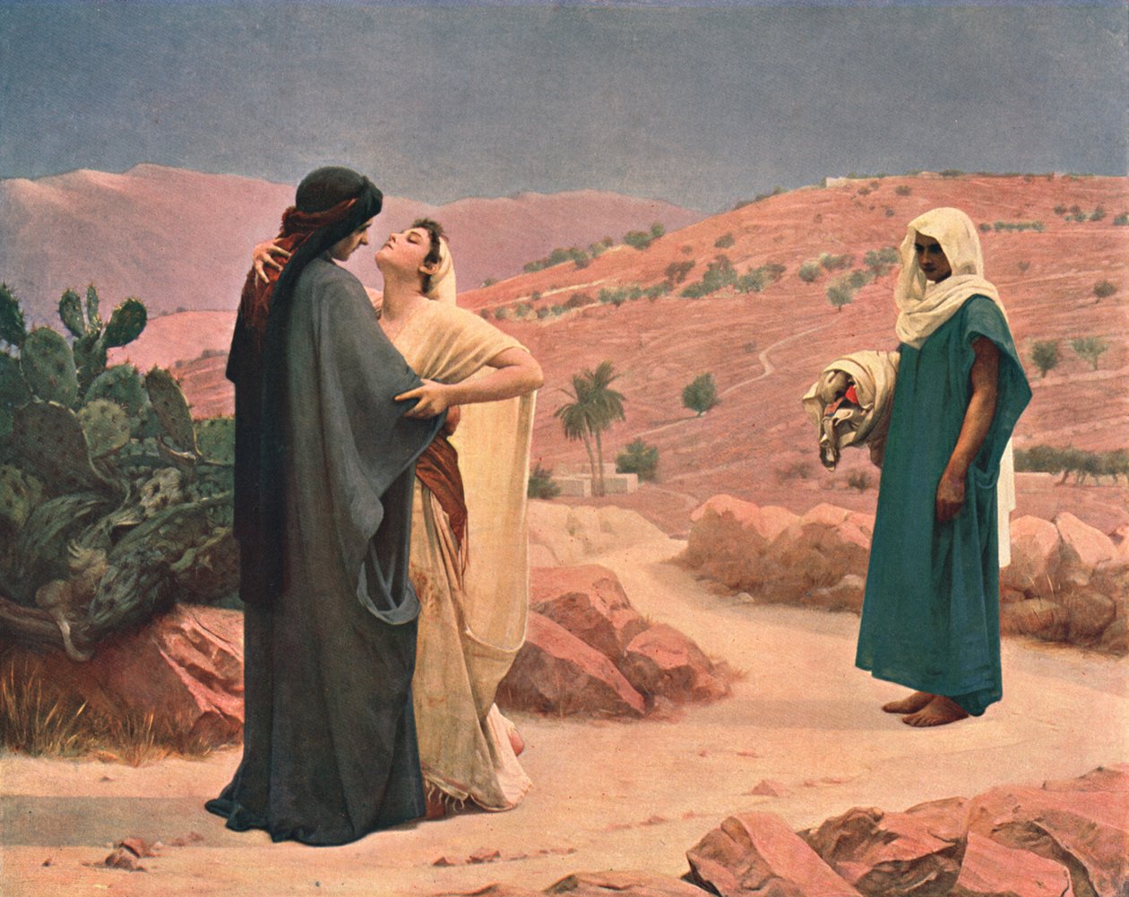Ruth og Naomi, 1886, c1902. av Unbekannt
