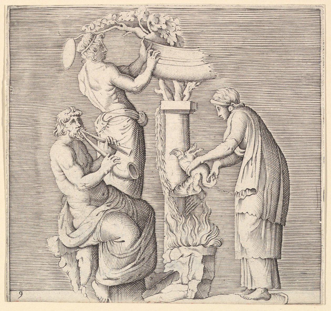 Sacrifice of a Swan, utgitt ca. 1599-1622. av Unbekannt