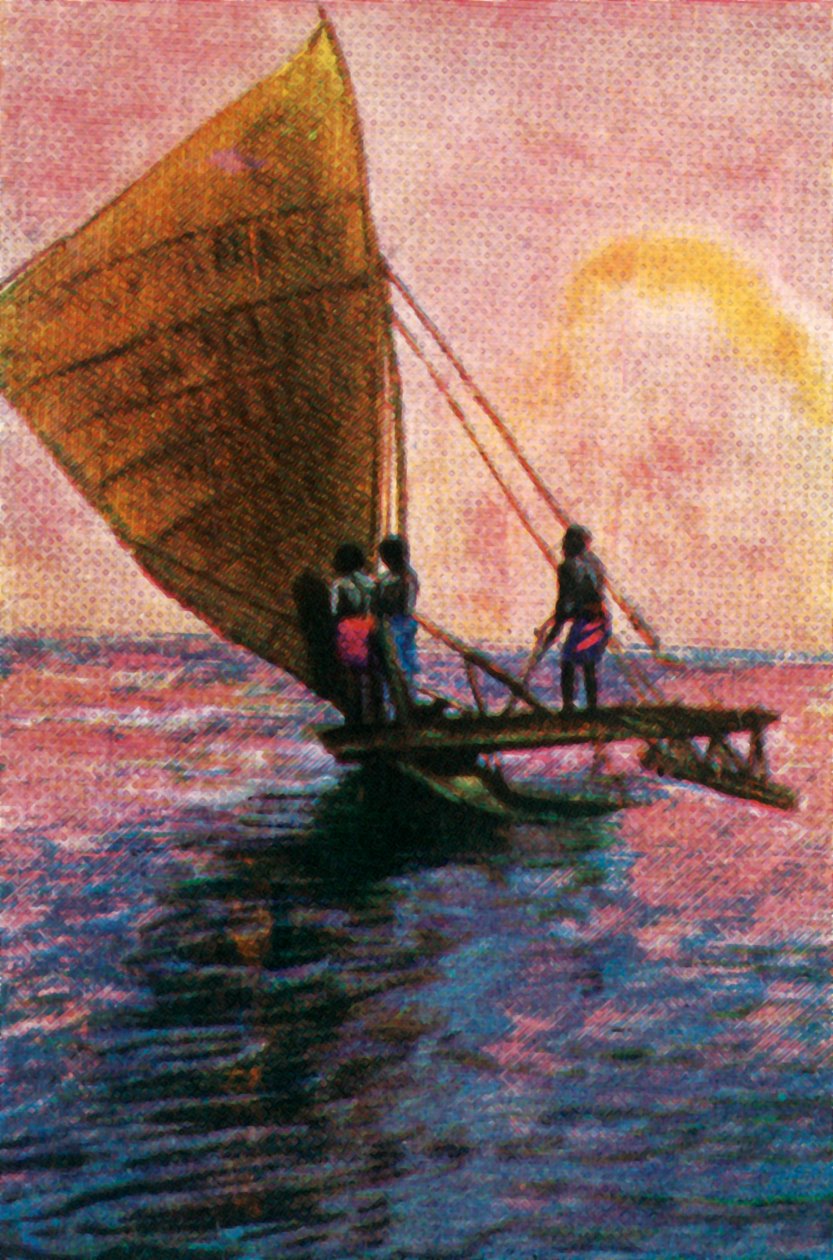 Seilbåt, Fiji, c1928. av Unbekannt