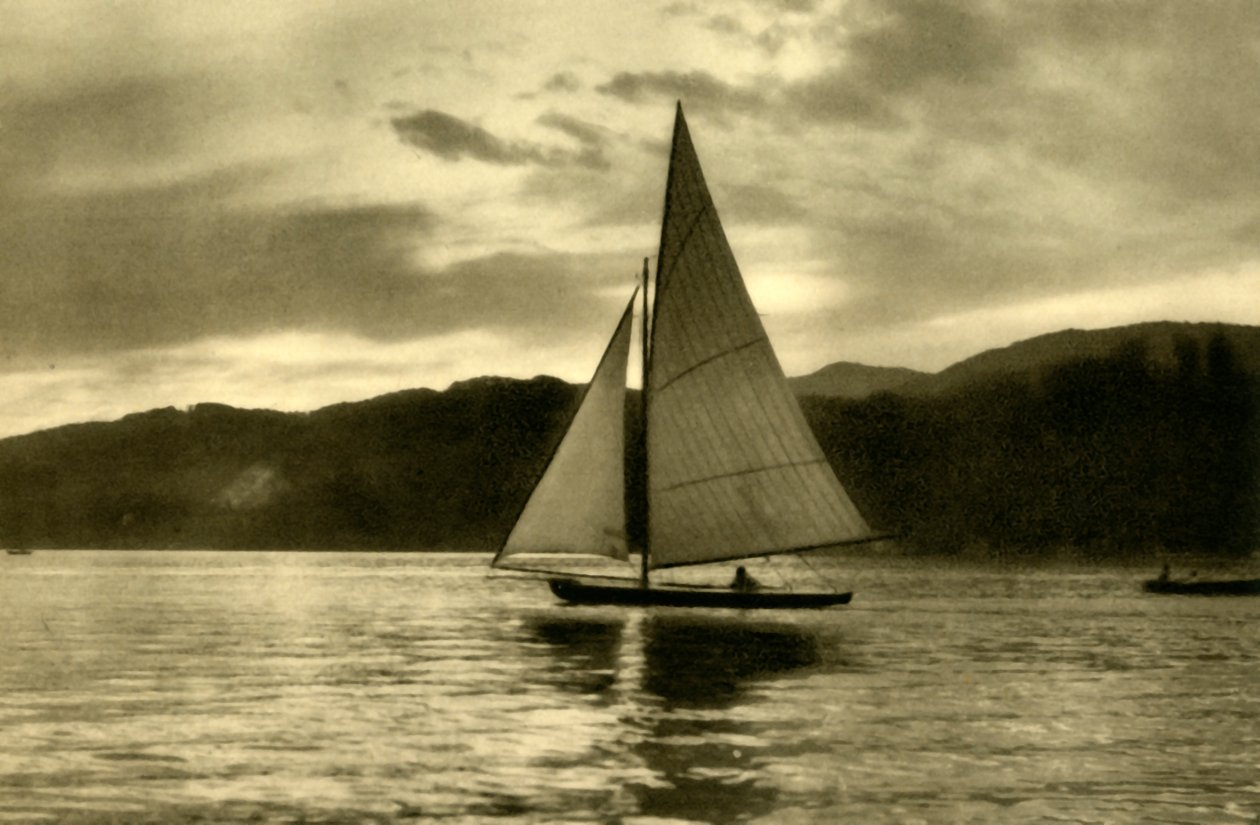 Seiling på Wörthersee, Kärnten, Østerrike, c1935. av Unbekannt
