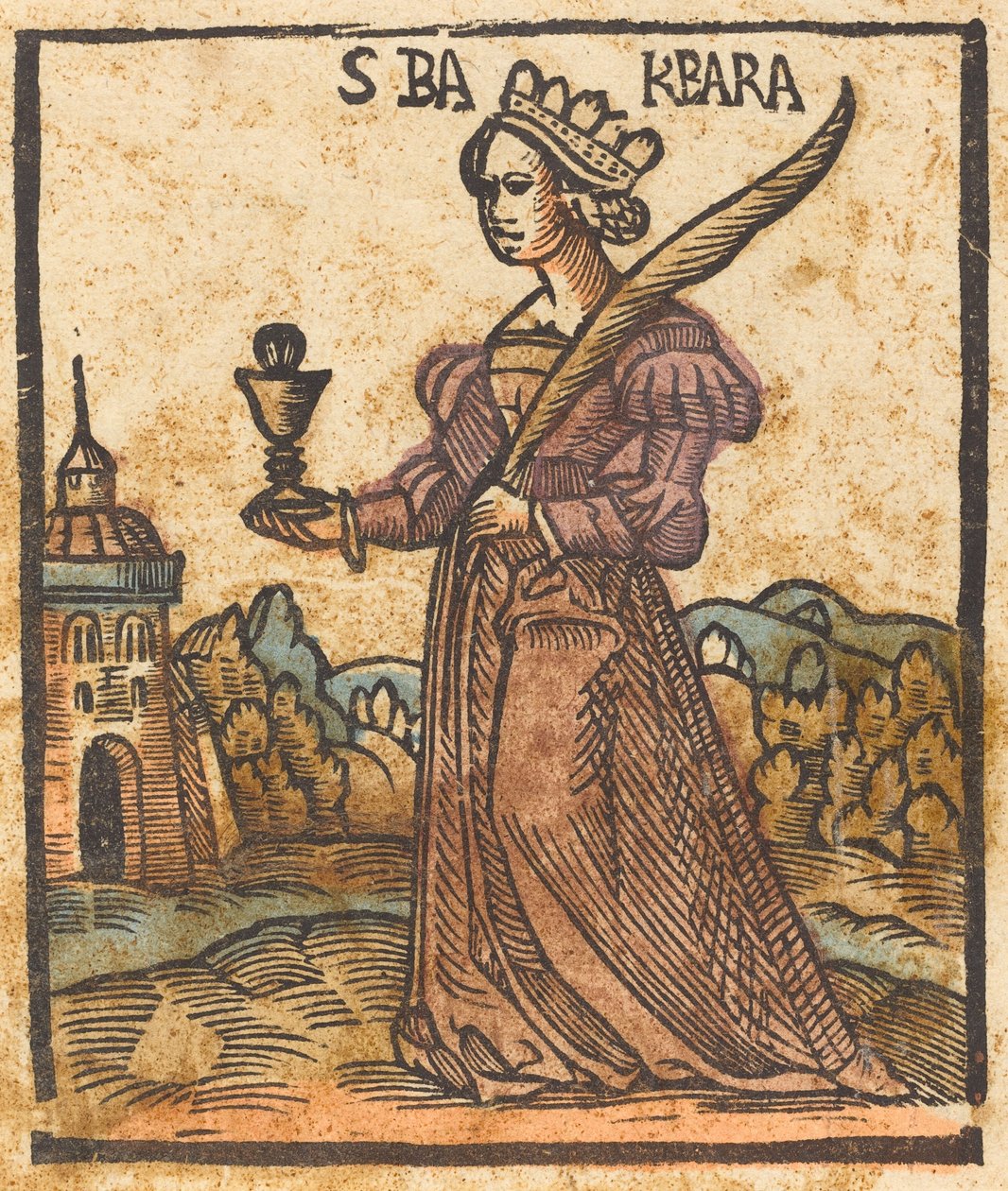 Saint Barbara, ca. 1500. av Unbekannt