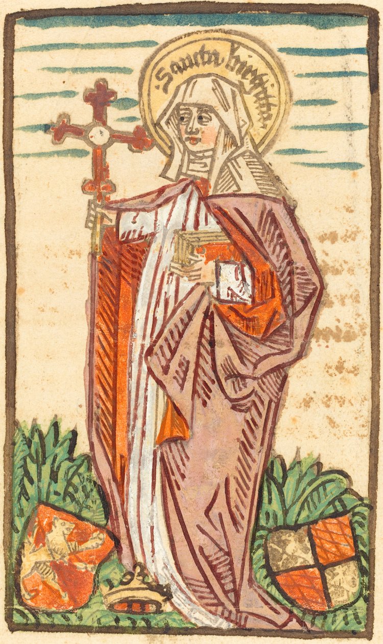 Saint Bridget, ca. 14801490. av Unbekannt