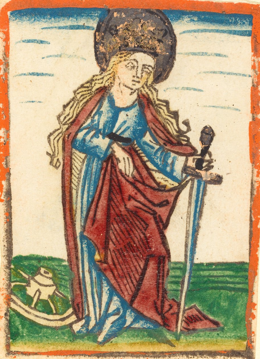Saint Catherine, ca. 1480. av Unbekannt