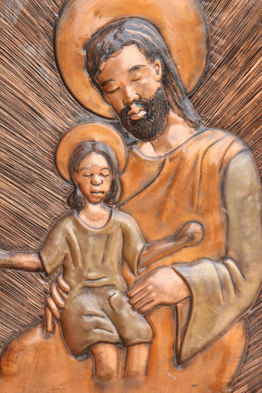 Saint Joseph & Jesus-statuen Brazzaville Kongo av Unbekannt