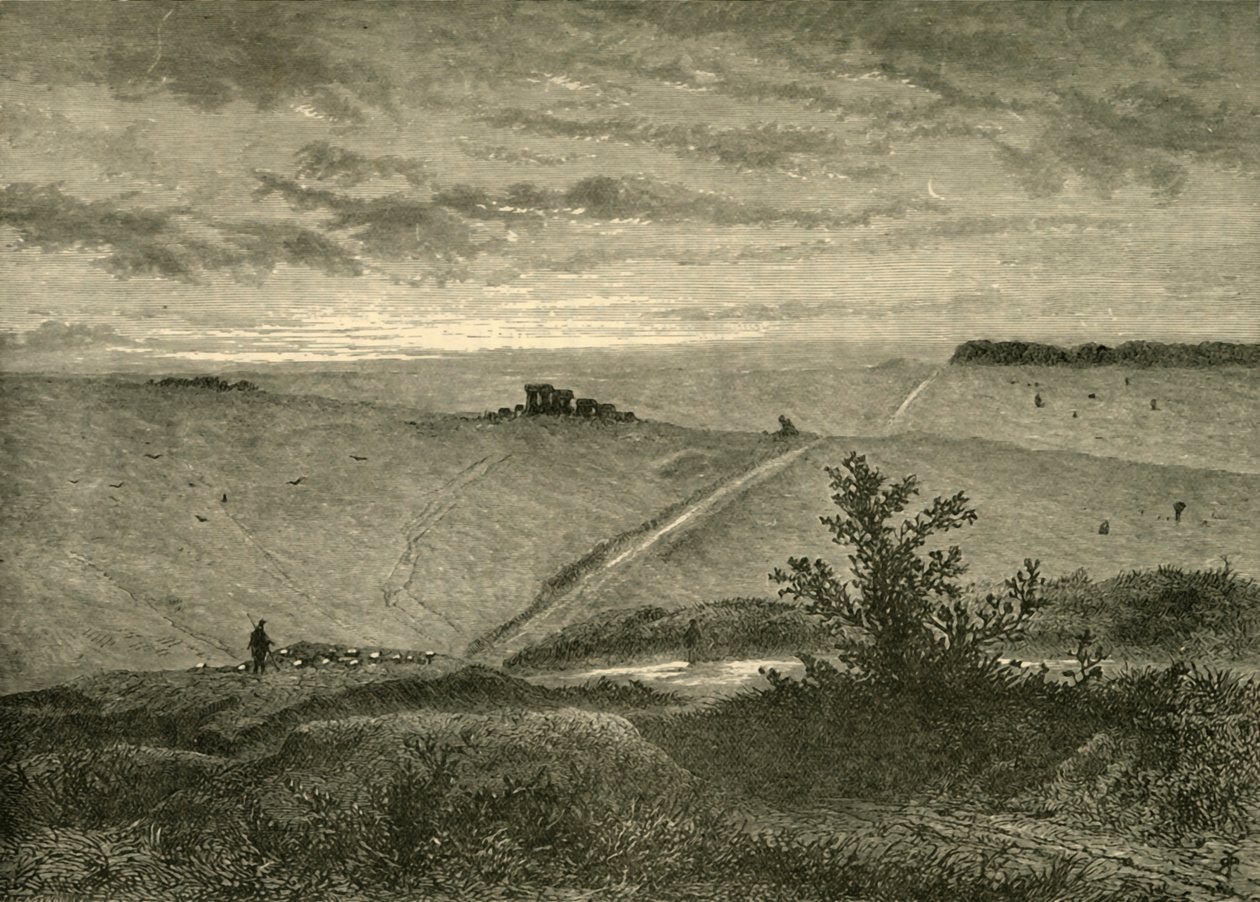 Salisbury Plain, fra nær Amesbury, 1898. av Unbekannt