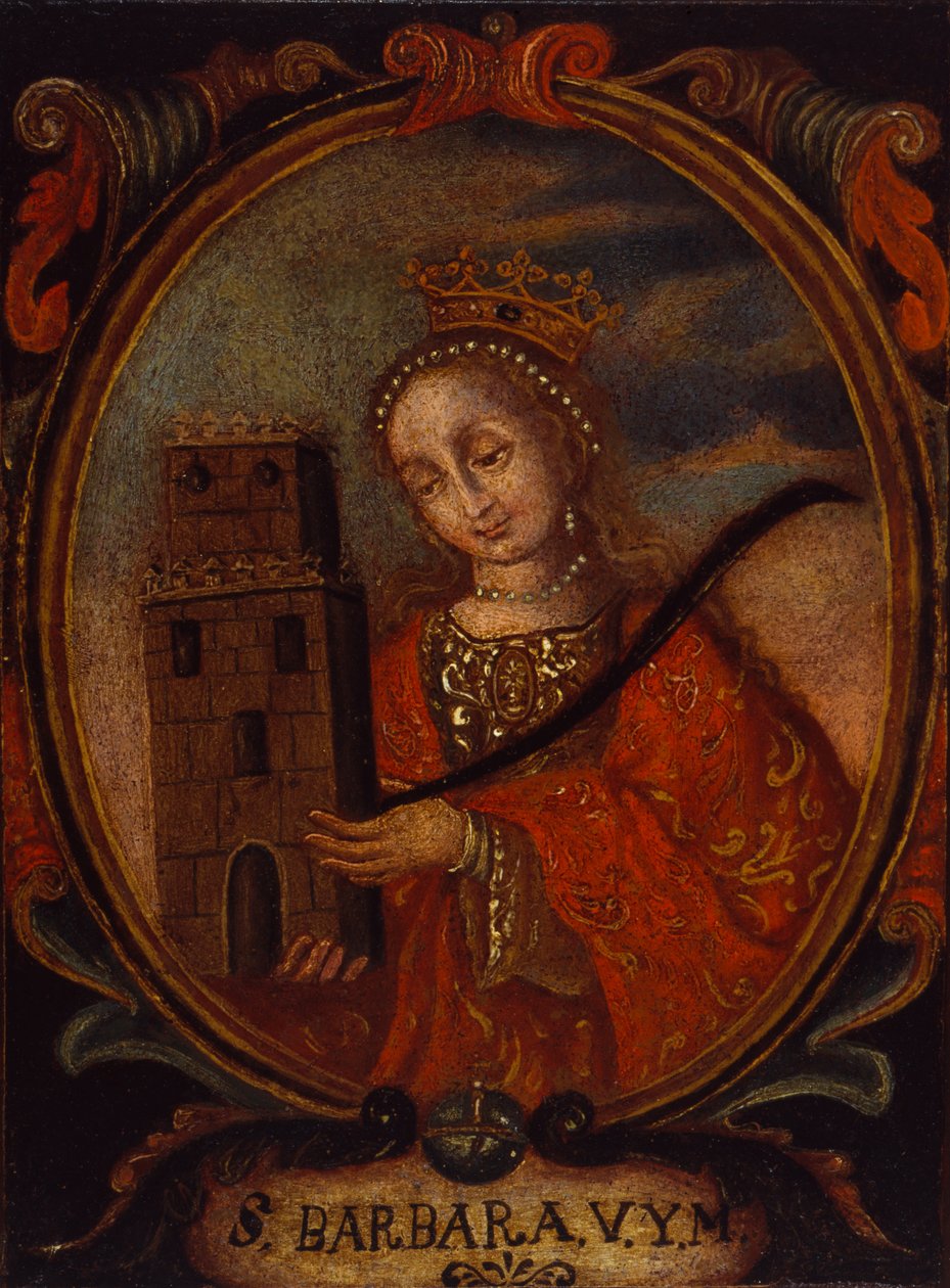 Santa Barbara, ca. 1680-1690. av Unbekannt