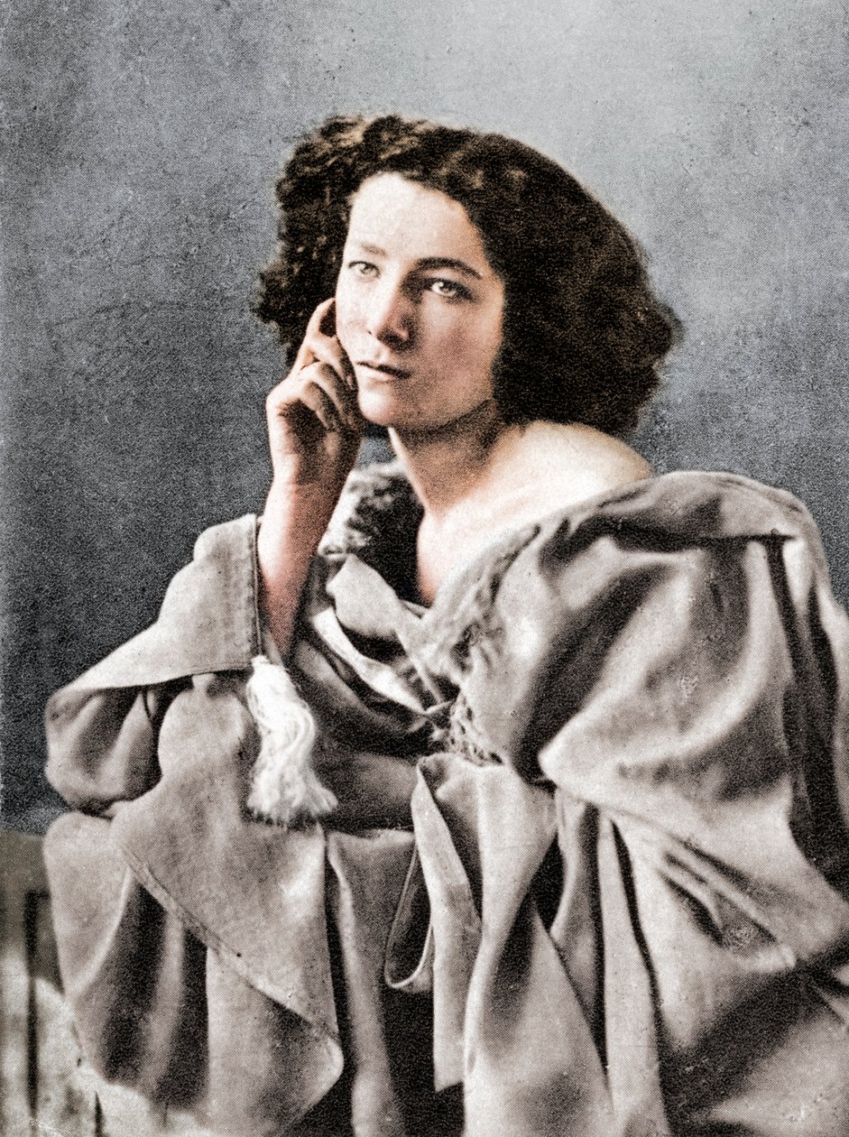 Sarah Bernhardt , fransk skuespillerinne, 1869 av Unbekannt