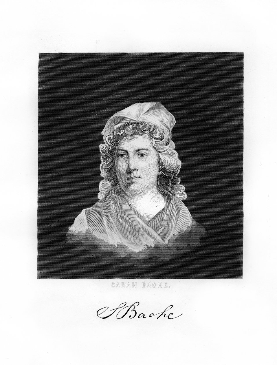 Sarah Franklin Bache, amerikansk revolusjonær krigspatriot, 1872 av Unbekannt