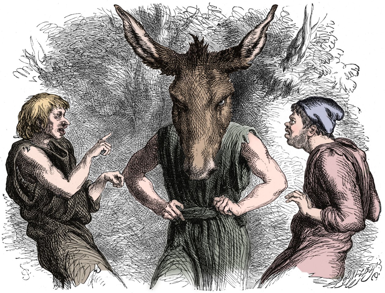 Scene fra Shakespeares En midtsommernattsdrøm av Unbekannt