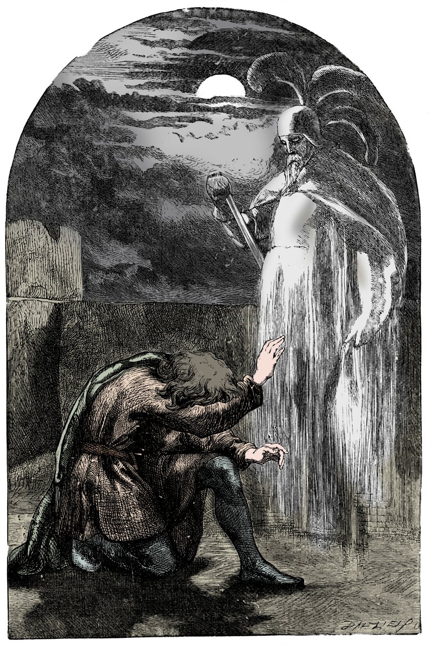 Scene fra Shakespeares Hamlet, 1800-tallet av Unbekannt