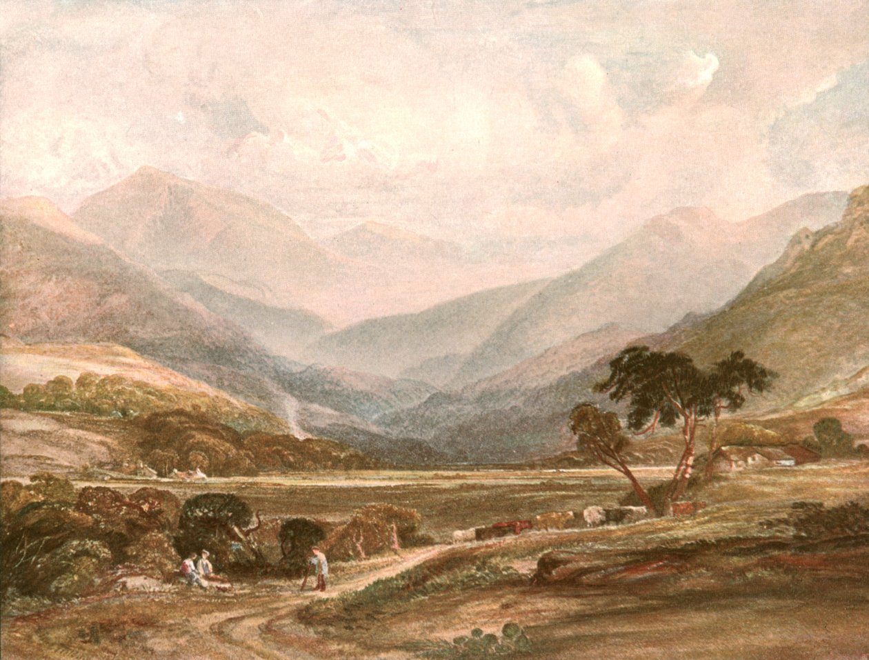 Scene i Glen Lochy, c1900. av Unbekannt