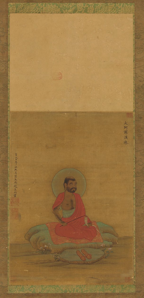 Sittende Luohan, 1500-1600-tallet. av Unbekannt