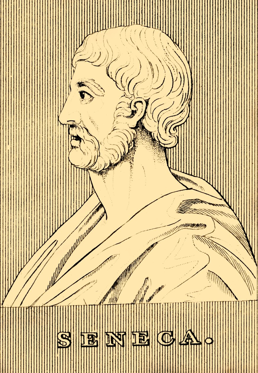 Seneca, c4 BC-AD 65, 1830. av Unbekannt