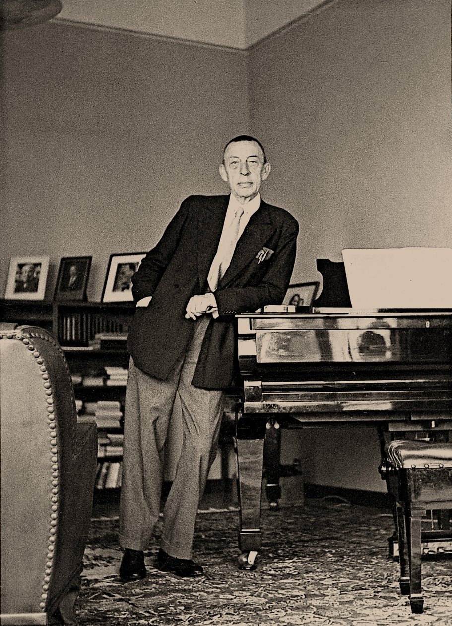 Sergei Rachmaninoff på Villa Senar, 1939. av Unbekannt