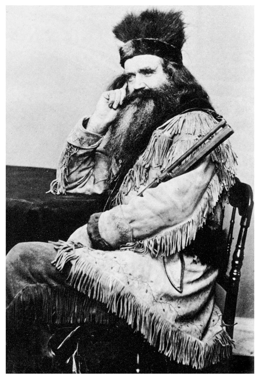 Seth Kinman, amerikansk jeger, 1860-tallet 1955 av Unbekannt