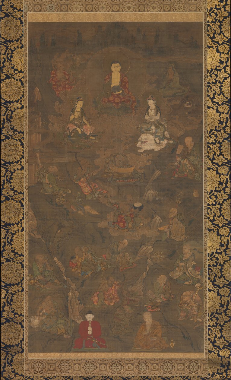 Shaka Triad and the Sixteen Rakan, 1300-tallet. av Unbekannt