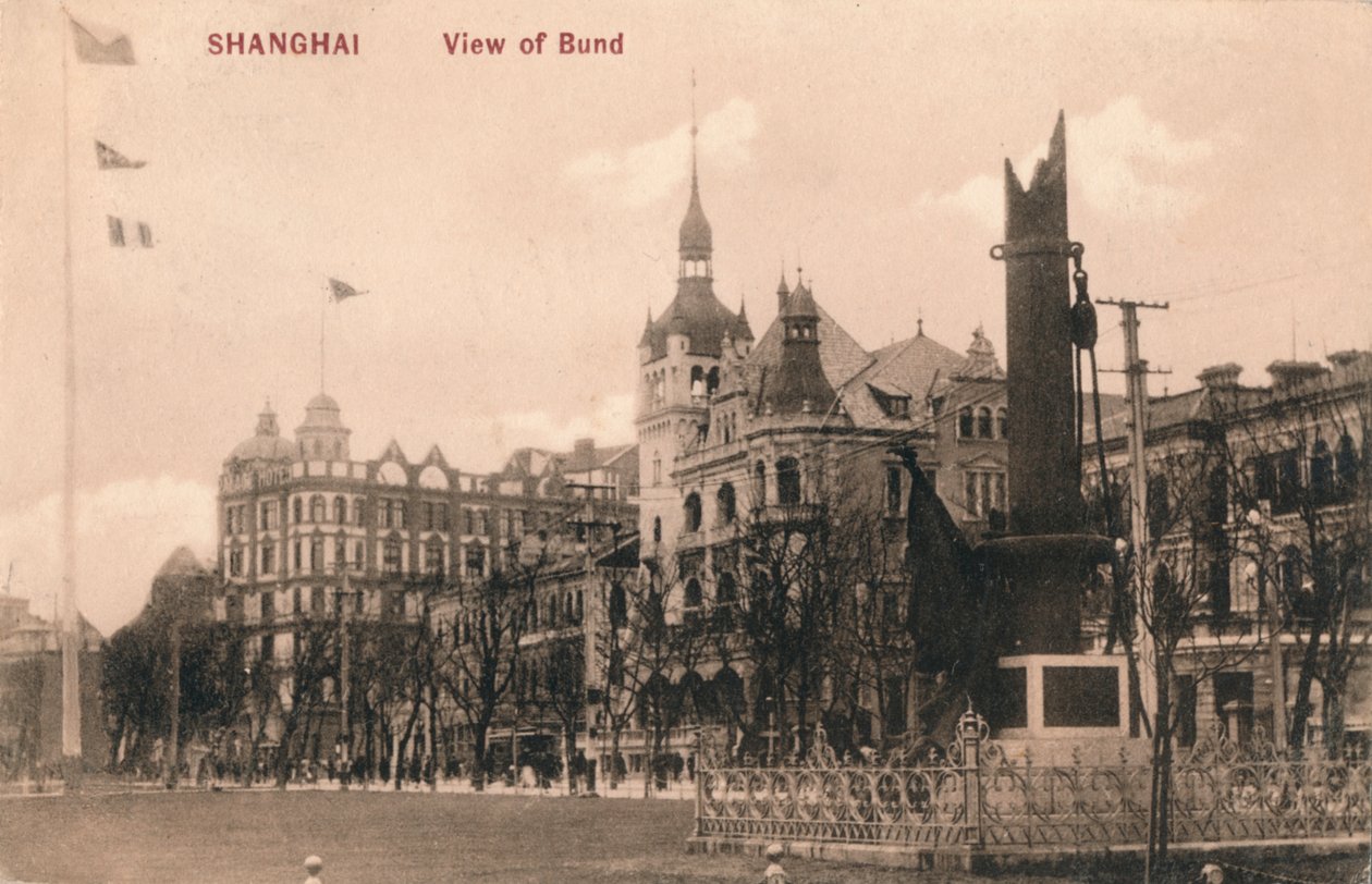 Shanghai. Utsikt over Bund, c1918 av Unbekannt