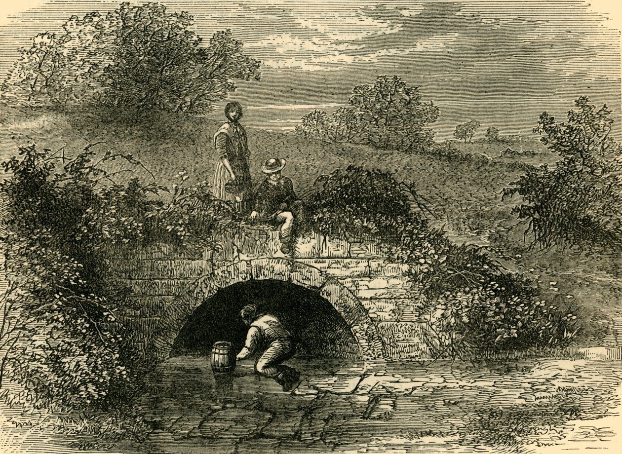 Hyrdebrønn i 1820, c1876. av Unbekannt