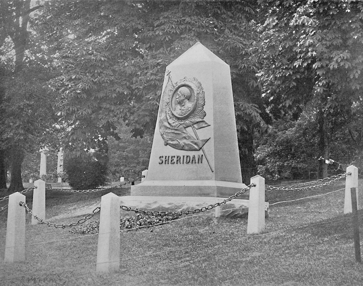 Sheridans Tomb, National Cemetery, Washington, D.C., c1897. av Unbekannt