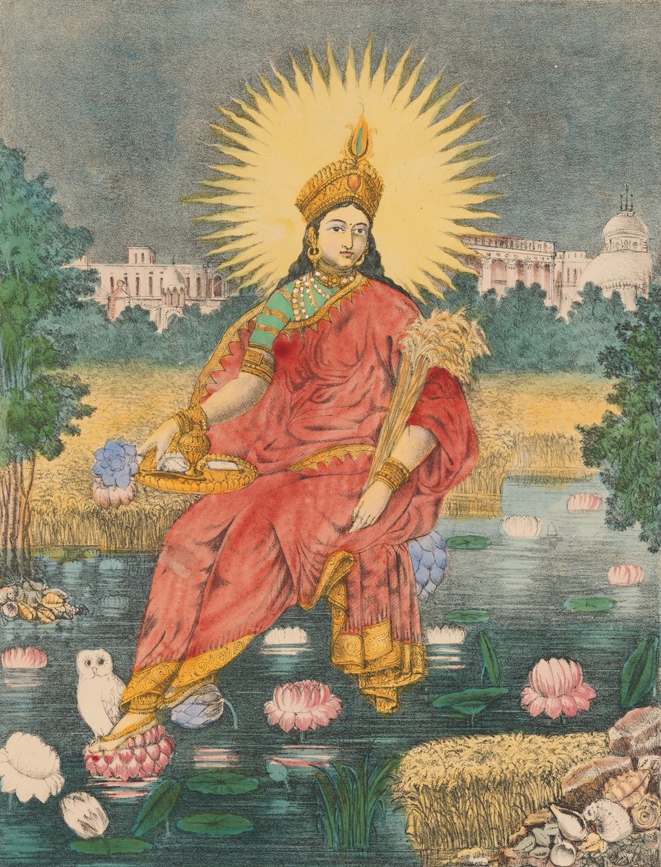 Sri Sri Lakshmi, K. 1880. av Unbekannt