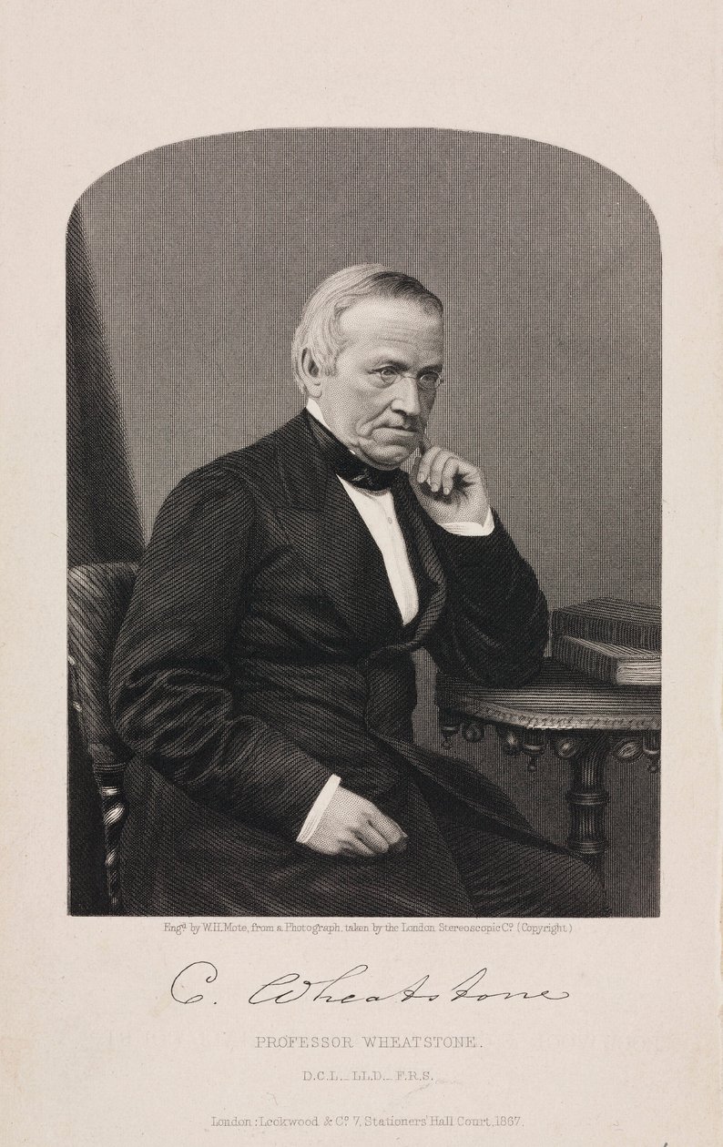 Sir Charles Wheatstone , engelsk fysiker av Unbekannt
