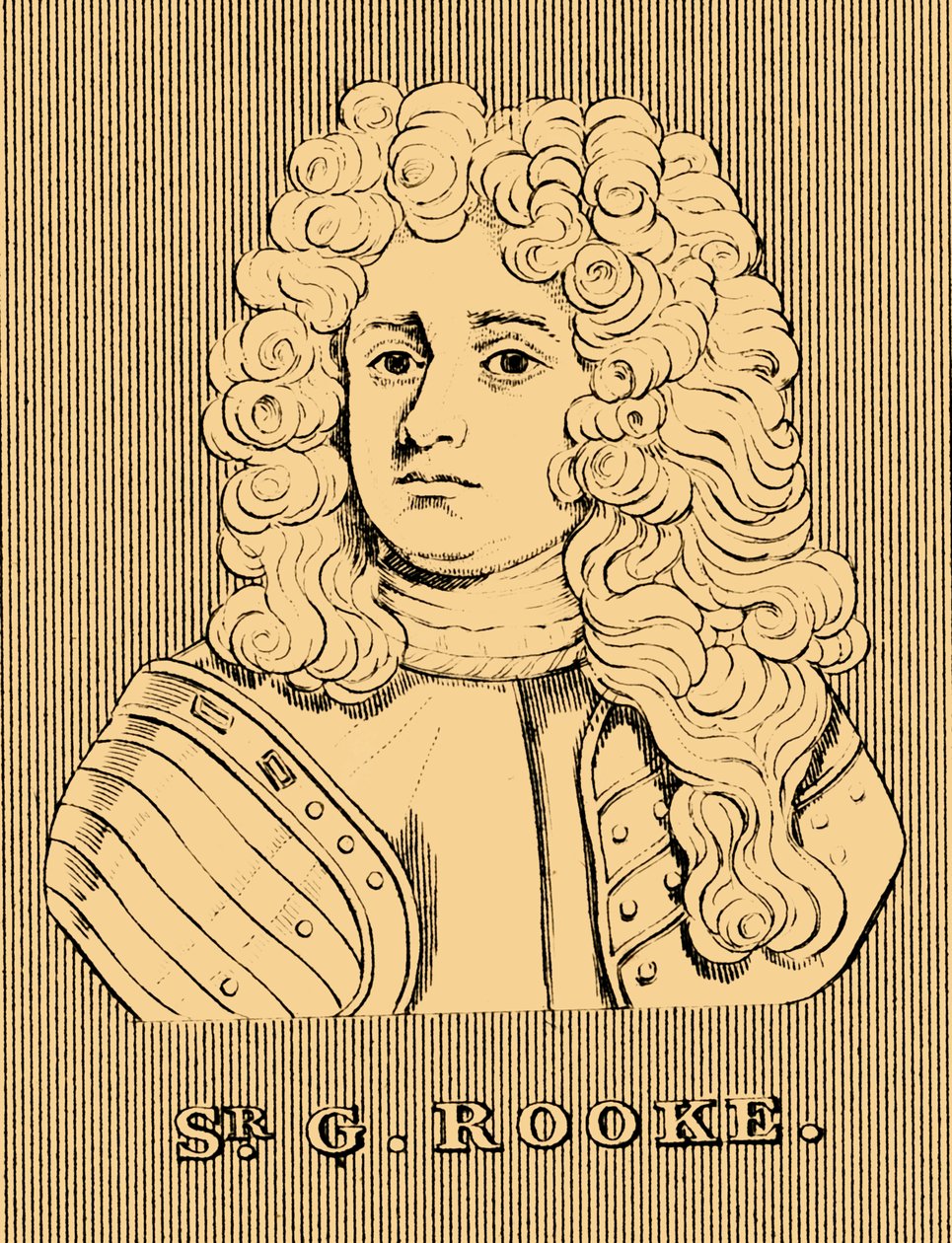 Sir G. Rooke, 1650-1709, 1830. av Unbekannt