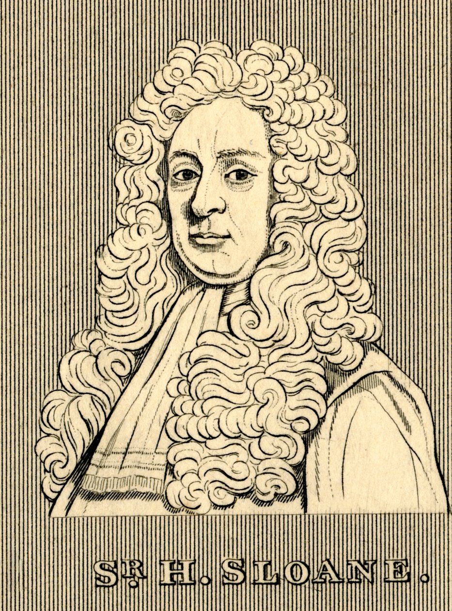 Sir H. Sloane, 1660-1753, 1830. av Unbekannt