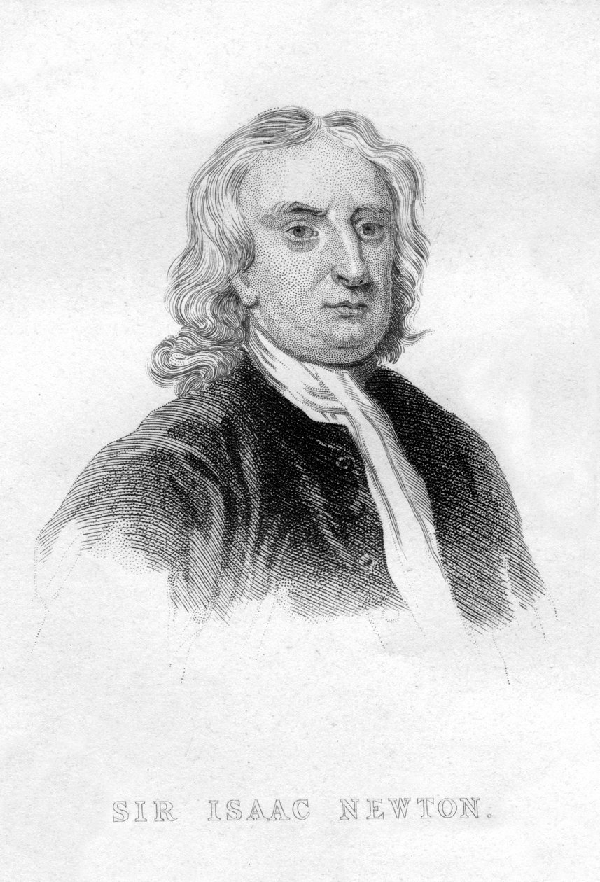 Sir Isaac Newton , engelsk matematiker, astronom og fysiker av Unbekannt
