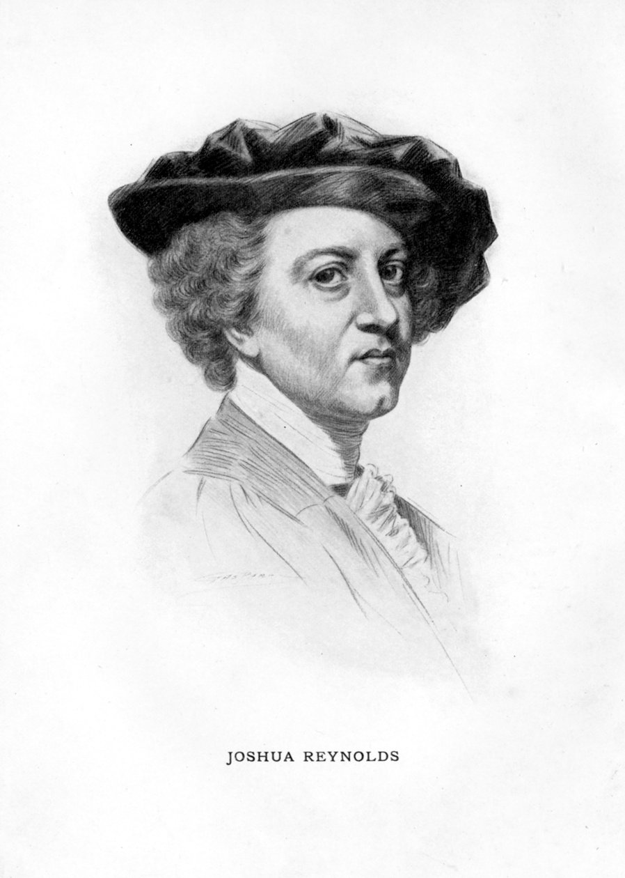 Sir Joshua Reynolds , engelsk maler, 1912 av Unbekannt