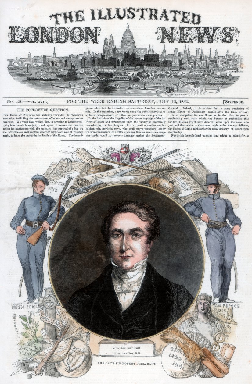 Sir Robert Peel, 1850 av Unbekannt