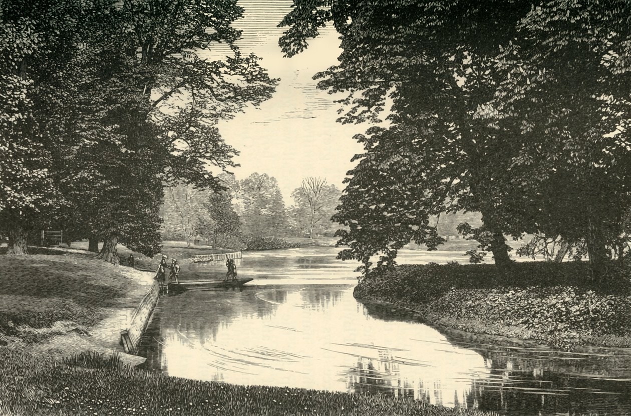 Sixth Form Bench, og Fellows Eyot, 1911. av Unbekannt