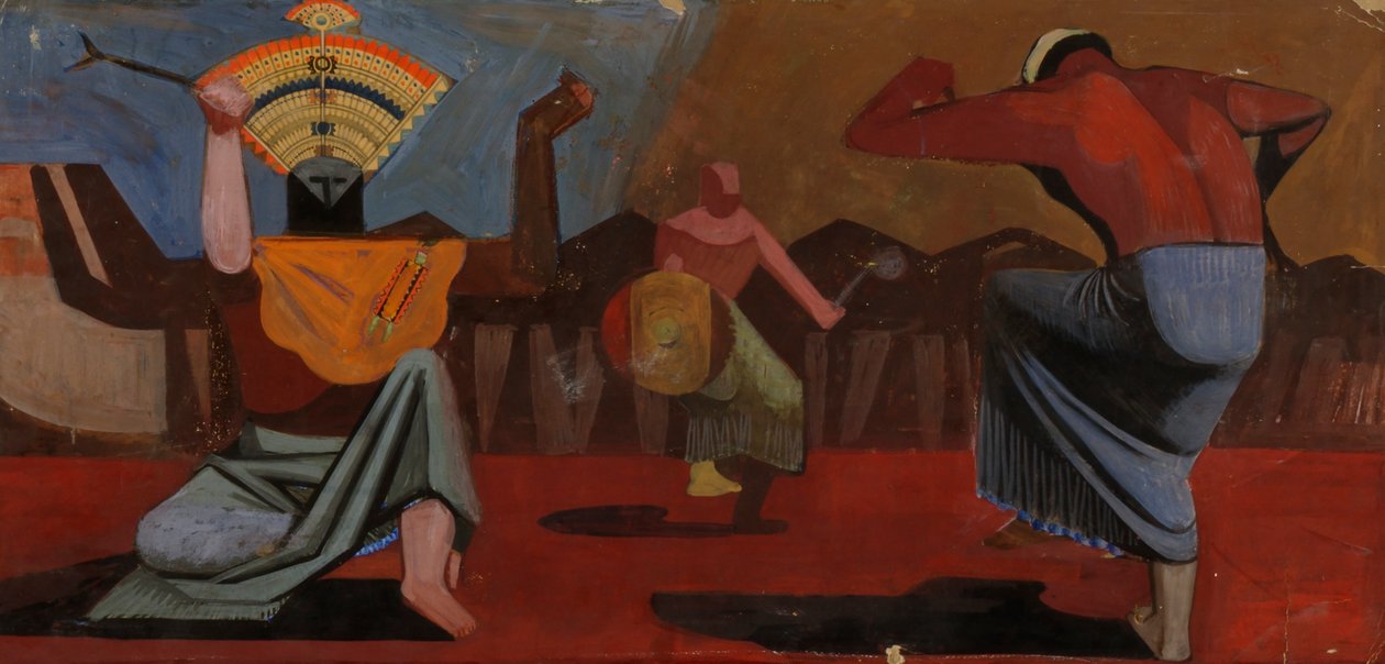 Skisse for indiske dansere, ca. 1933-1943. av Unbekannt