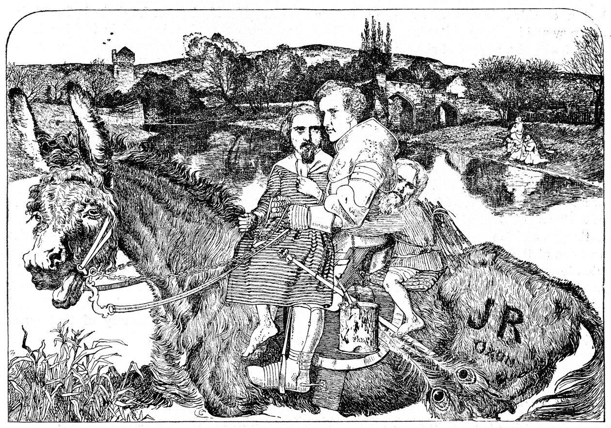Skitse om Sir Isumbras and the P.R.B., 1923 av Unbekannt