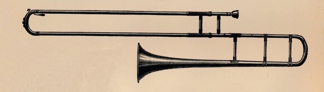 Slide Trombone, 1895. av Unbekannt