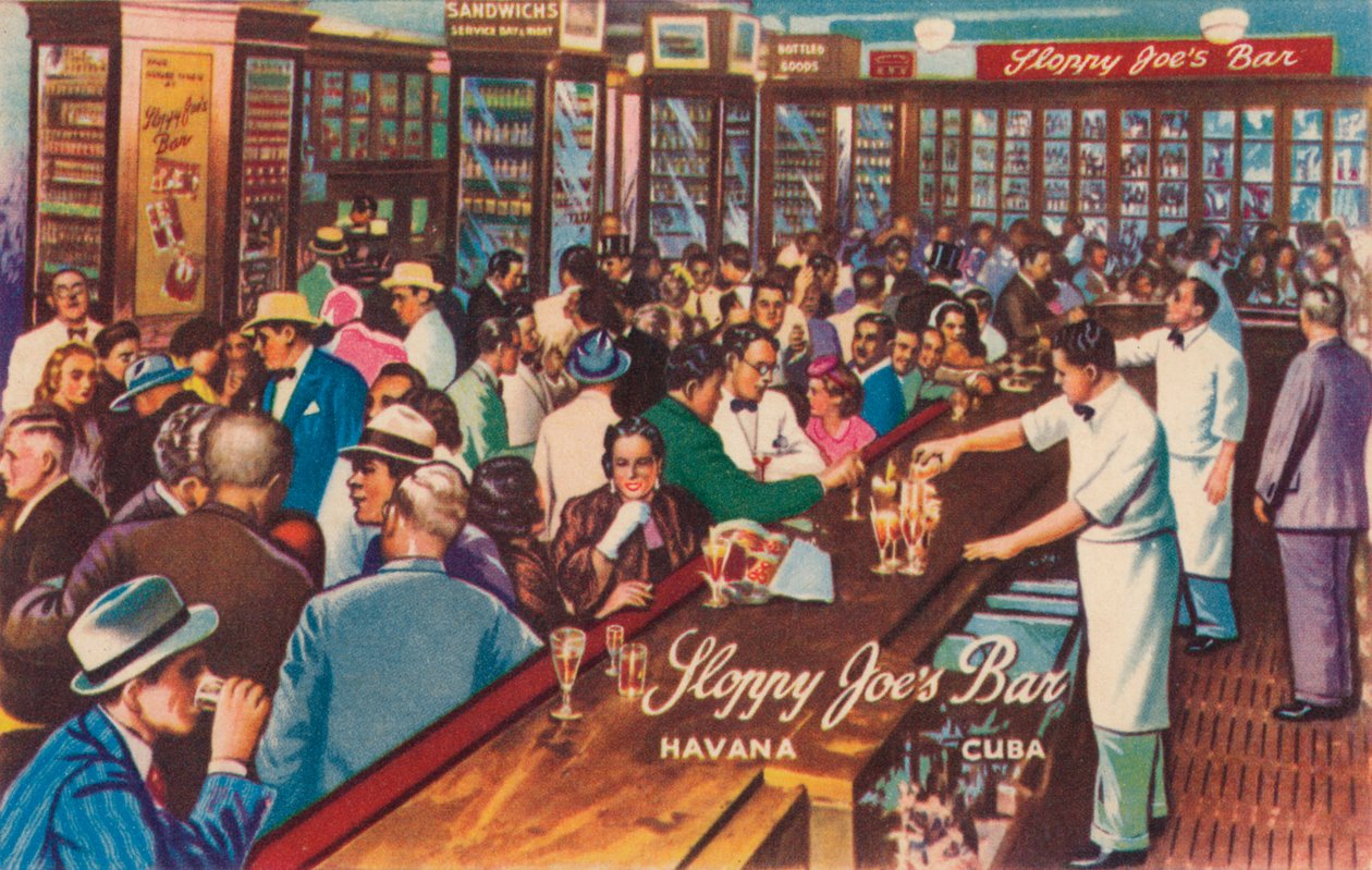 Sloppy Joes Bar, Havana, Cuba, 1951 av Unbekannt