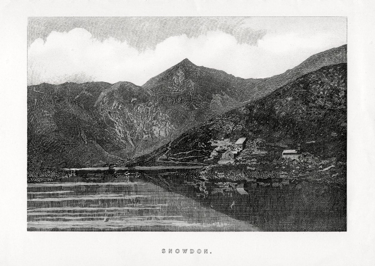 Snowdon, Wales, 1896 av Unbekannt