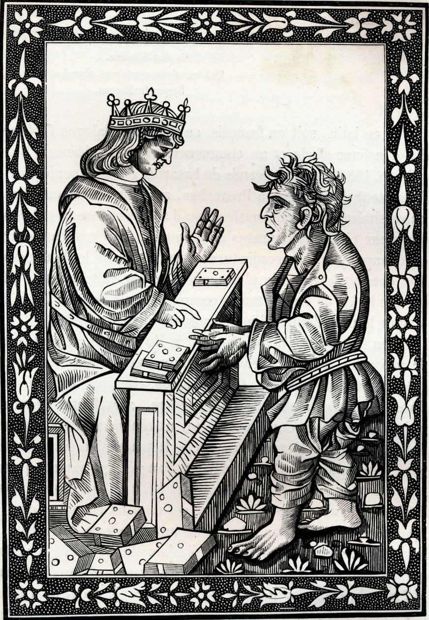 Solomon og Marcoul, 1400-tallet, 1849. av Unbekannt