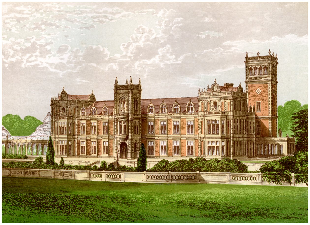 Somerleyton, Suffolk, hjemmet til Baronet Crossley, c1880 av Unbekannt