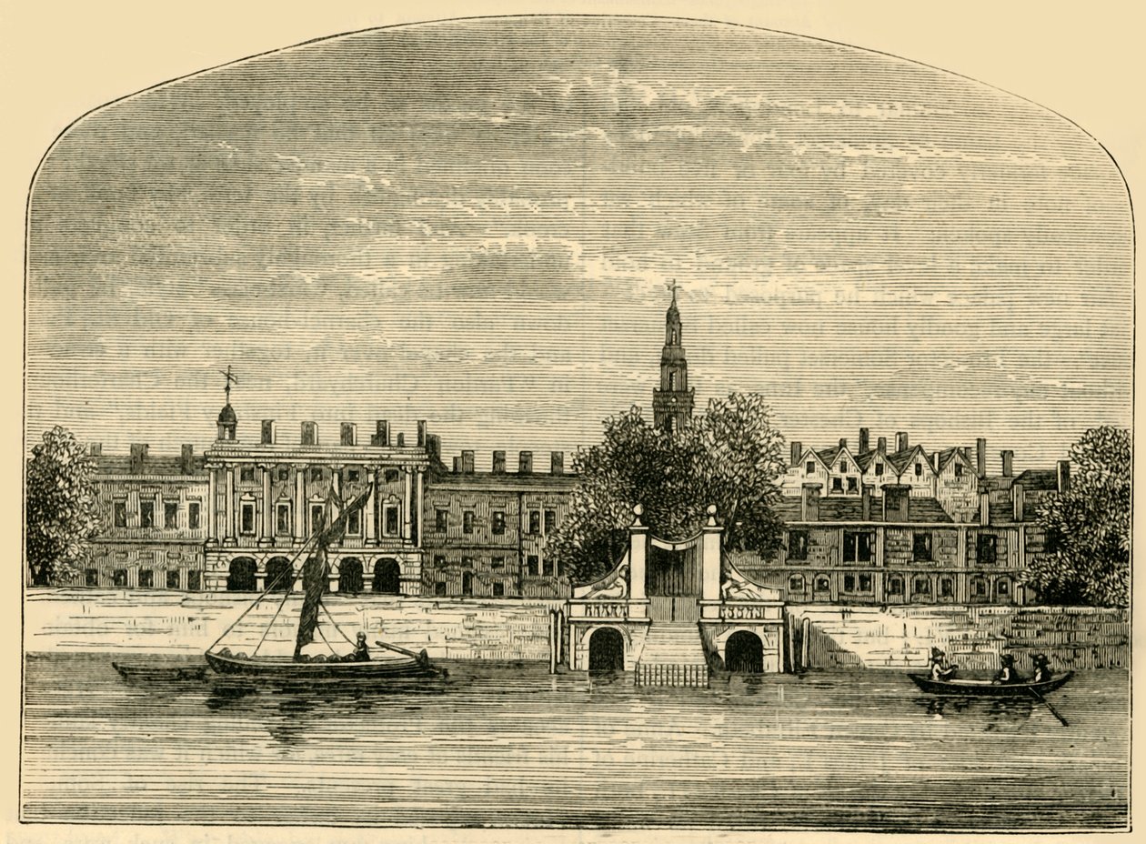 Somerset House and Stairs, 1881. av Unbekannt
