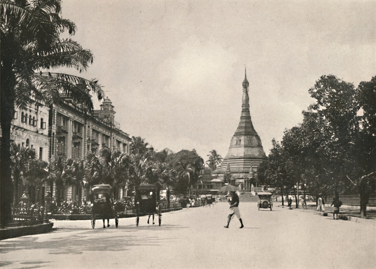Soolay Pagoda Road, Rangoon, 1900. av Unbekannt