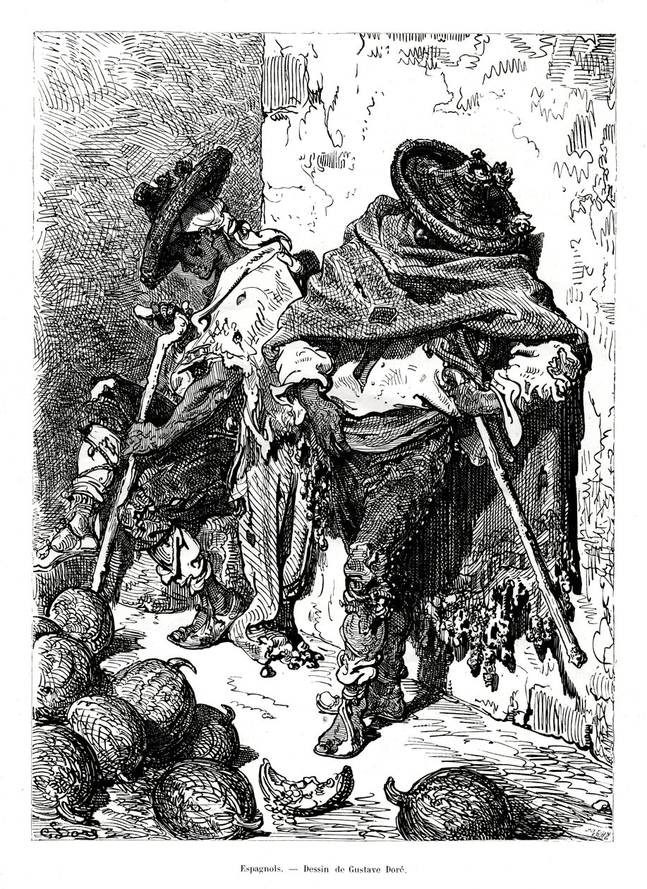 spanjoler, 1886 av Unbekannt