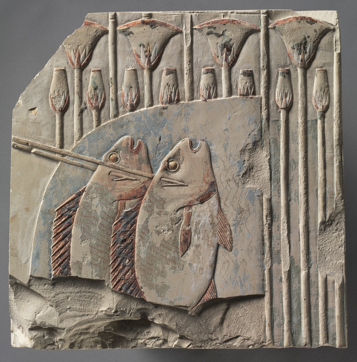 Spearing Fish, ca. 667-647 f.Kr. av Unbekannt