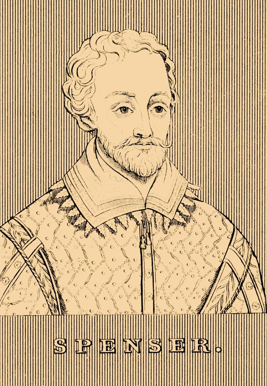 Spenser, c1552-1599, 1830. av Unbekannt